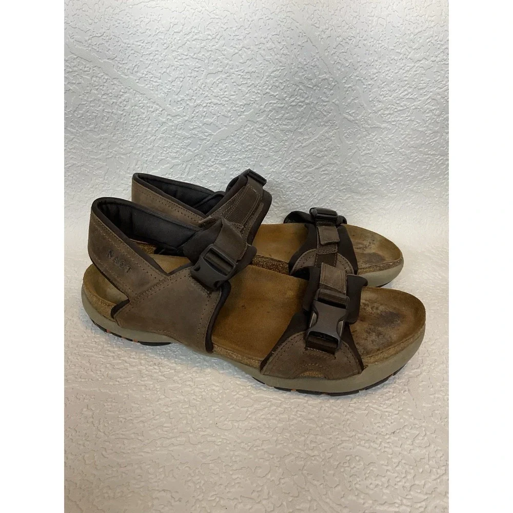 Naot Lappland Sandals Mens 43/10 Brown Slingback Strap‎ Comfort Shoe Gorpcore